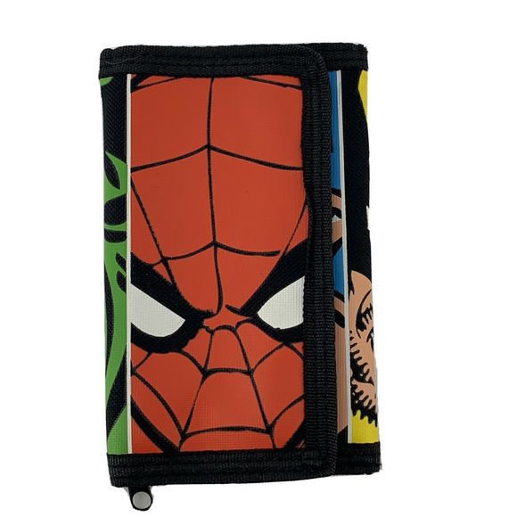 Marvel Spider-Man Tri-Fold Wallet - Red and Black - Picture 1 of 5